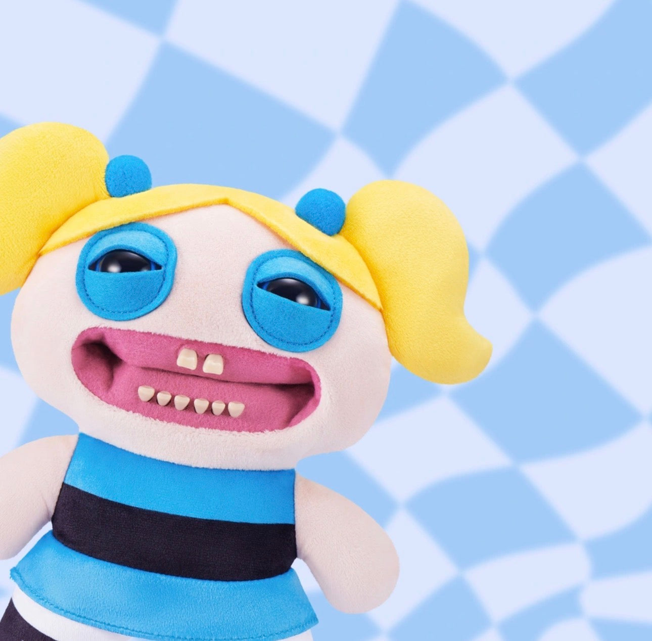 Fuggler x The Powerpuff Girls Bubbles by ZURU Plush (Approx 9 Inch)