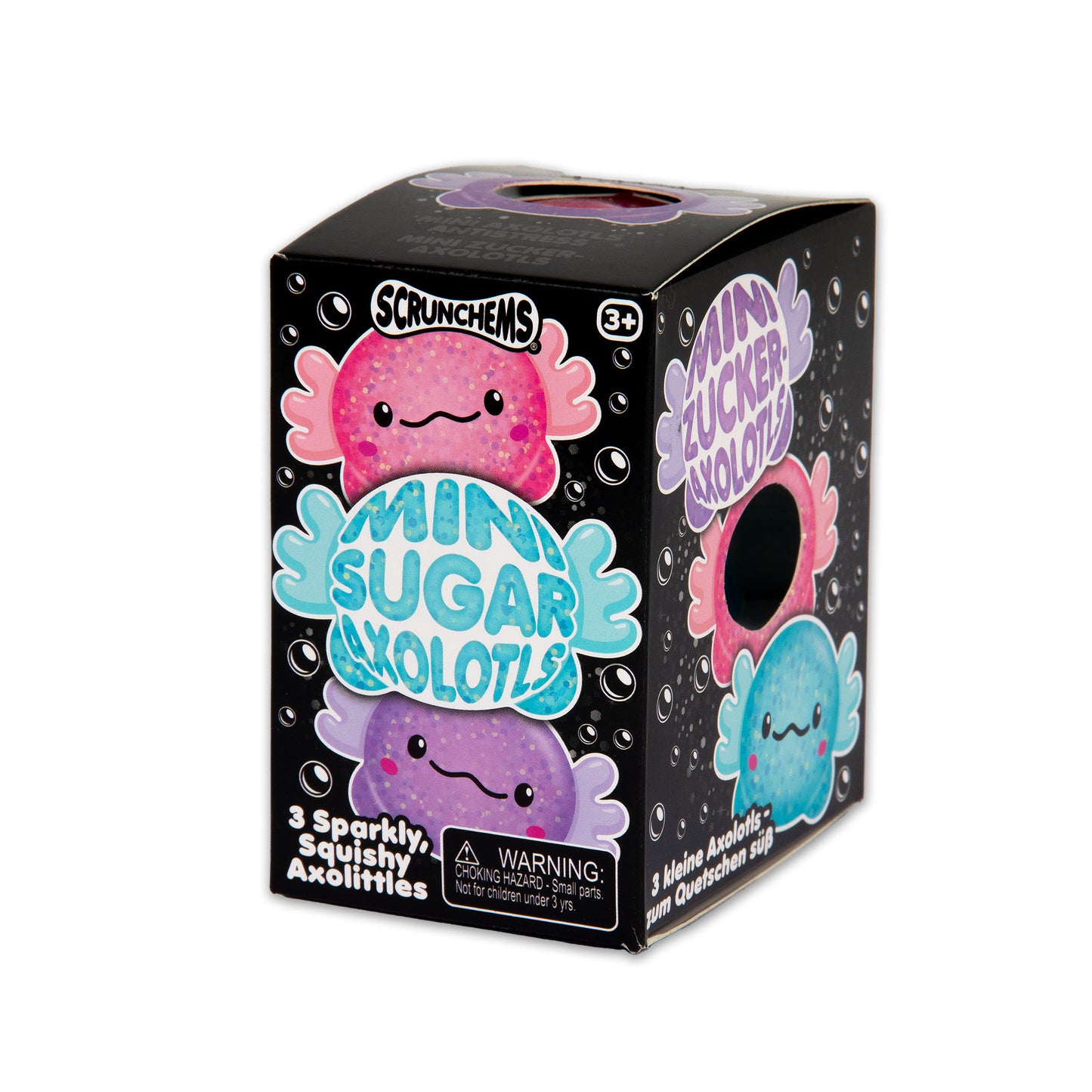 Scrunchems Mini Sugar Axolotls Fidget Toys (3 Pack)