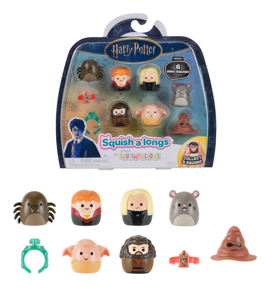 Squishalongs by Squishmallows - Harry Potter 6 Fig Pack Style 2 W1