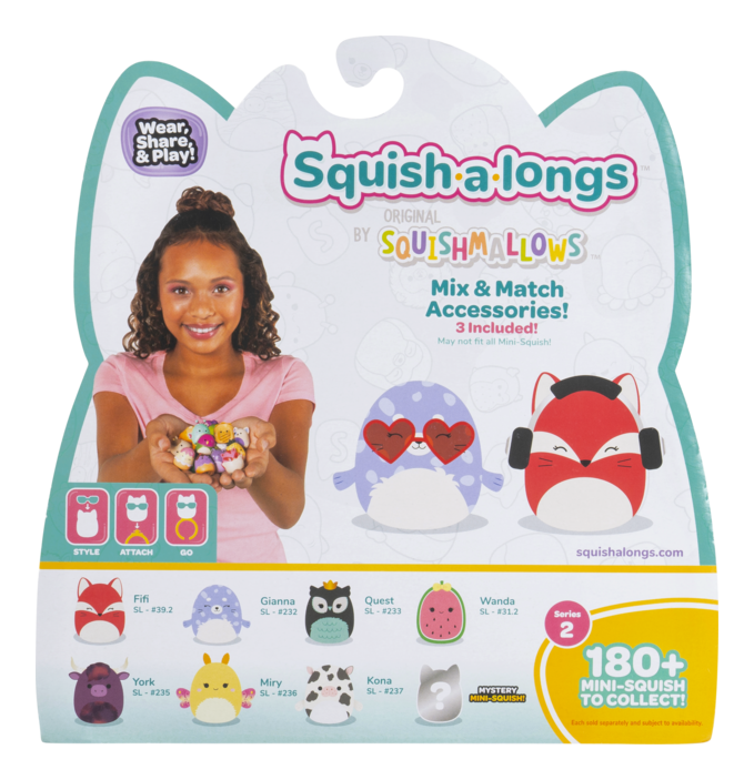 Squishalongs by Squishmallows 8 Pack(Style 4) W2