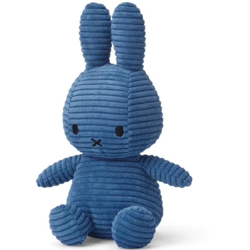 Miffy Corduroy Cobalt Blue 23cm Plush Soft Toy
