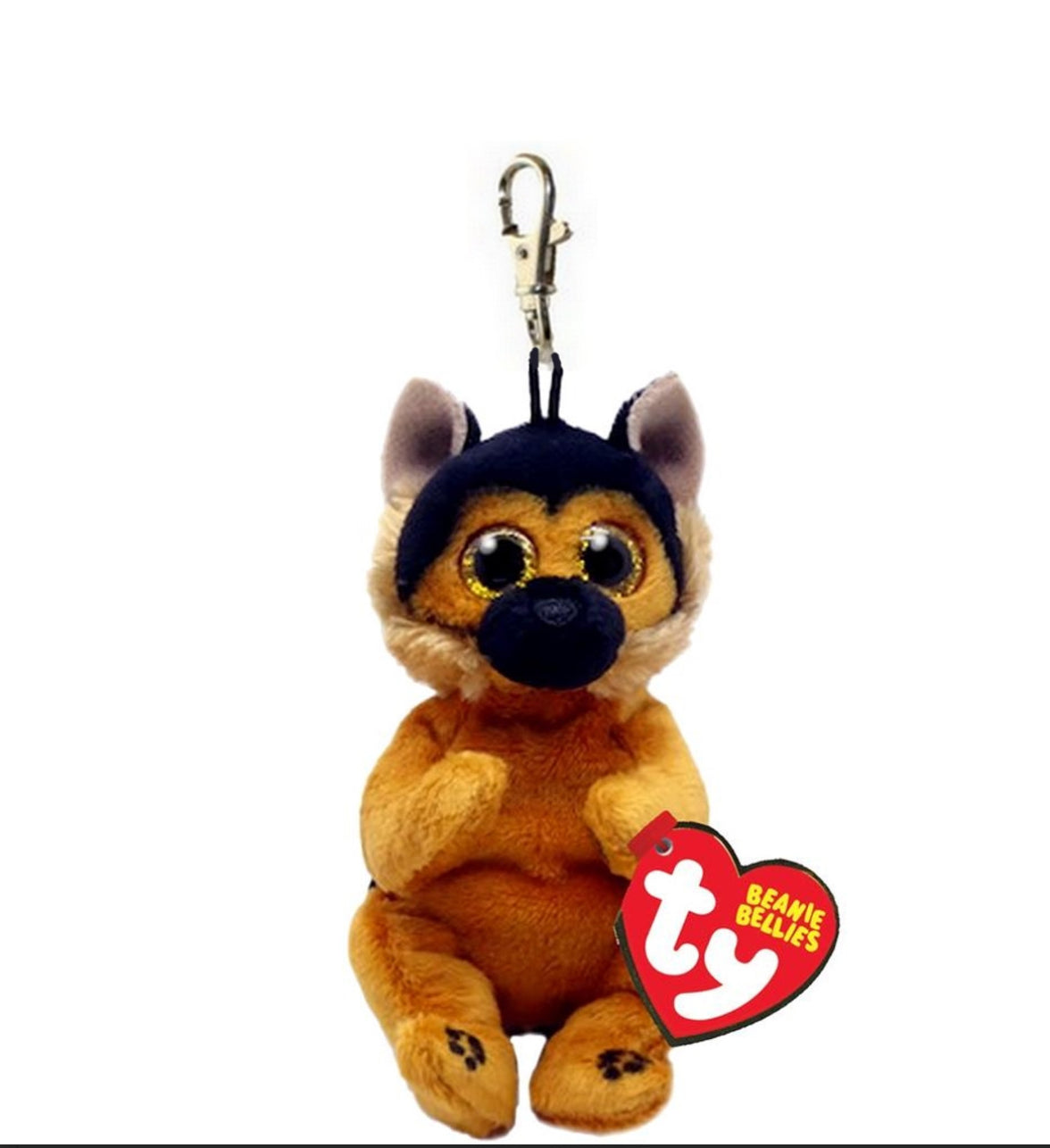 Ty Ace the German Shepherd Dog Beanie Bellies Clip 10cm