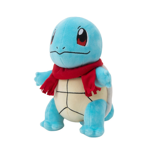 Pokémon Holiday Squirtle With Red Scarf 8 Inch Plush Soft Toyi