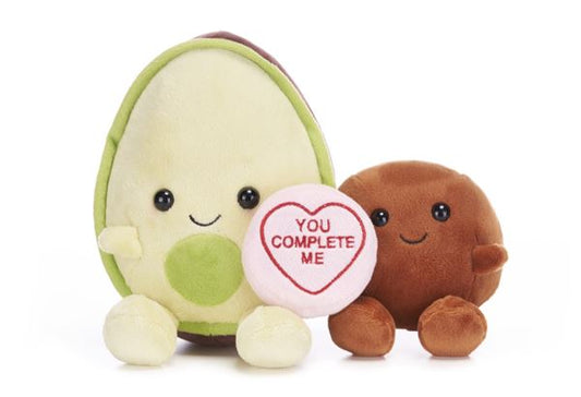 Swizzels Love Hearts Avocado and Stone Plush 5.5 Inch