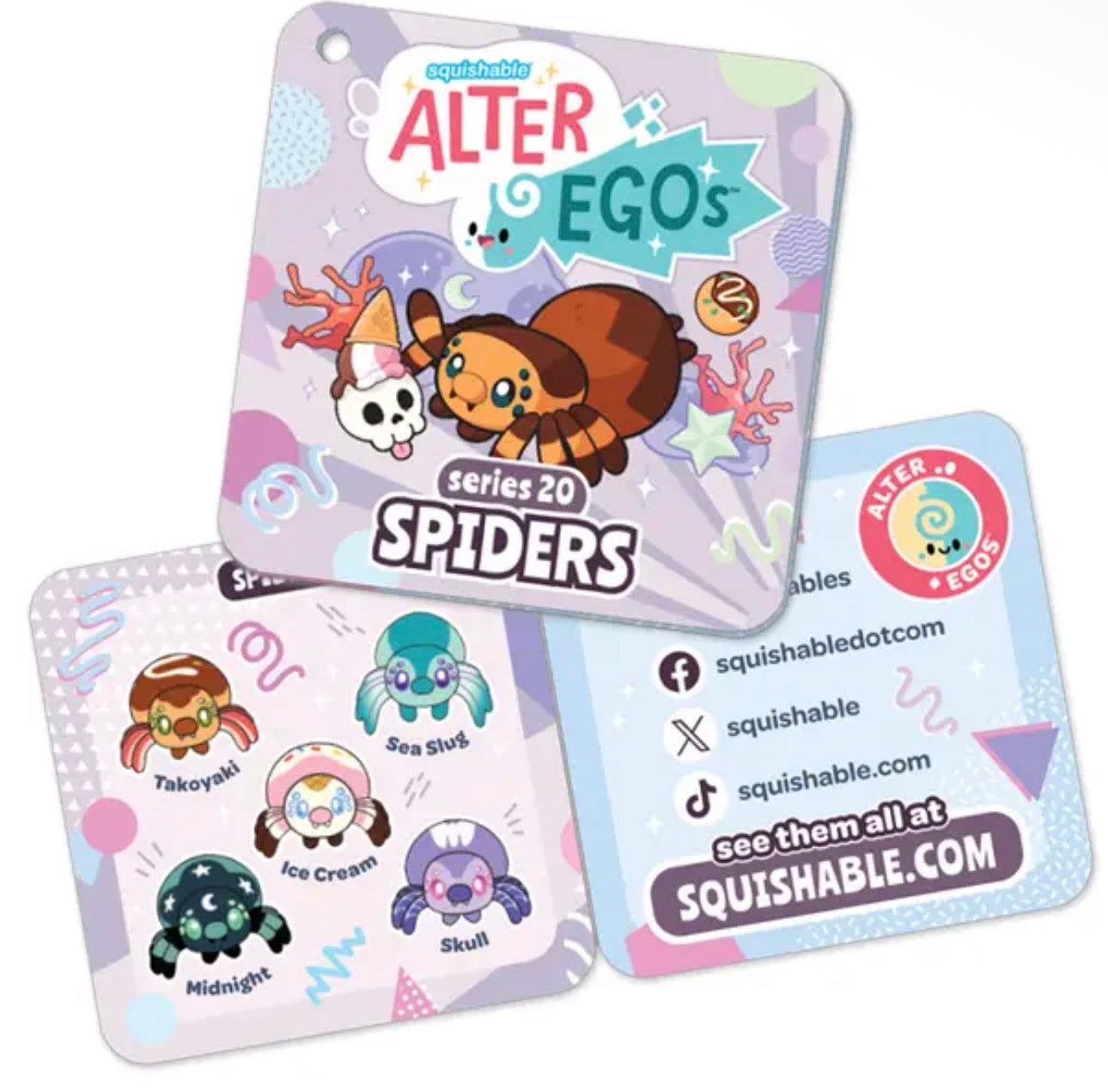 Squishable Alter Egos Series 20: Skull Spider Snacker Plush Soft Toy