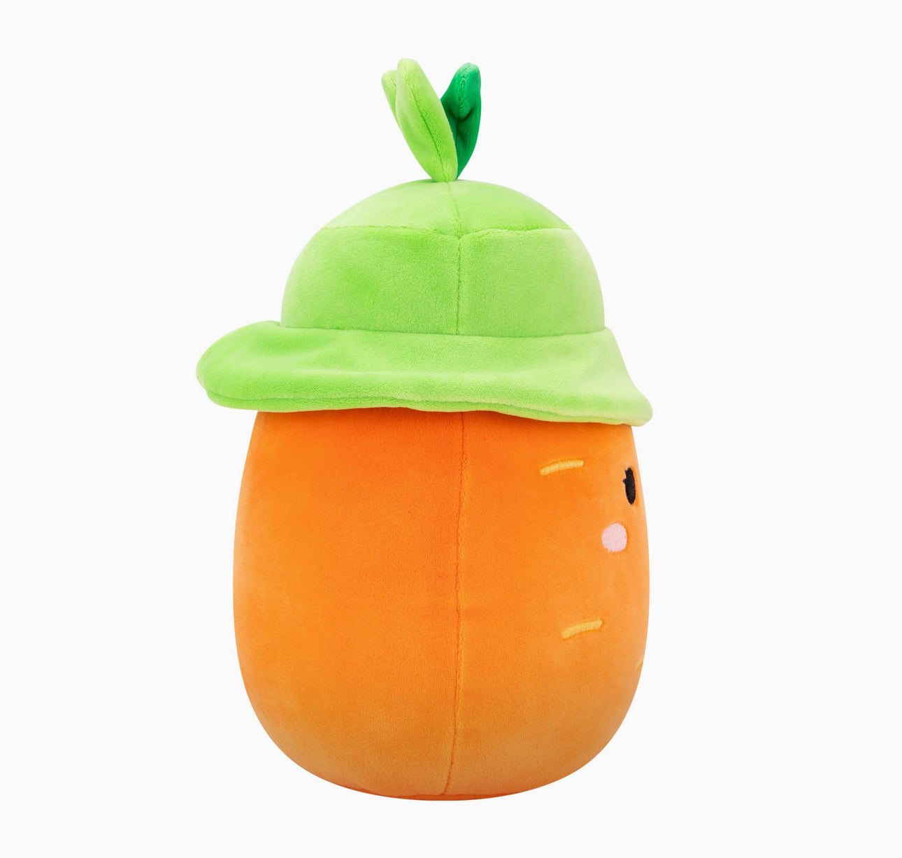 Squishmallows Caroleena the Orange Carrot with Bucket Hat 7.5 Inch Easter Soft Toy