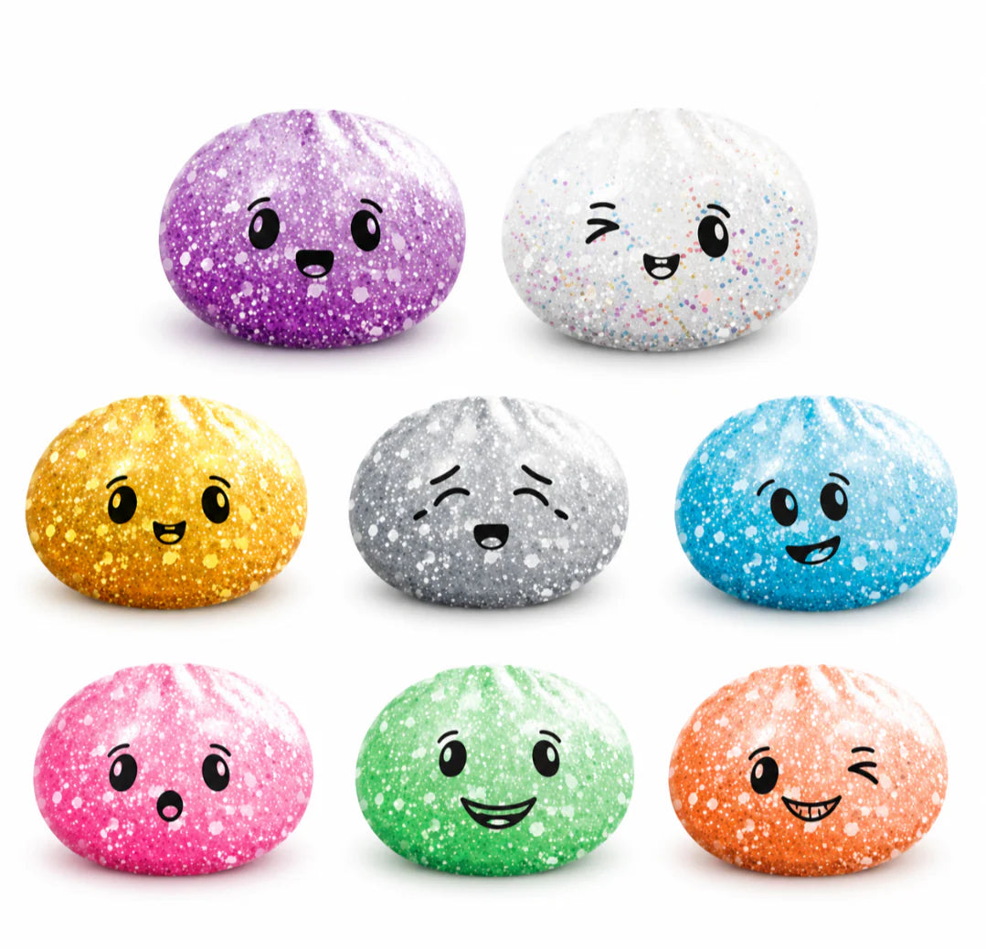 KTL Mini Glitter Maltose Surprise Bao Bun in Dumpling Case Squishy Fidget Toy 5cm | x1 Supplied | 8 Colours to Collect | Age 6+