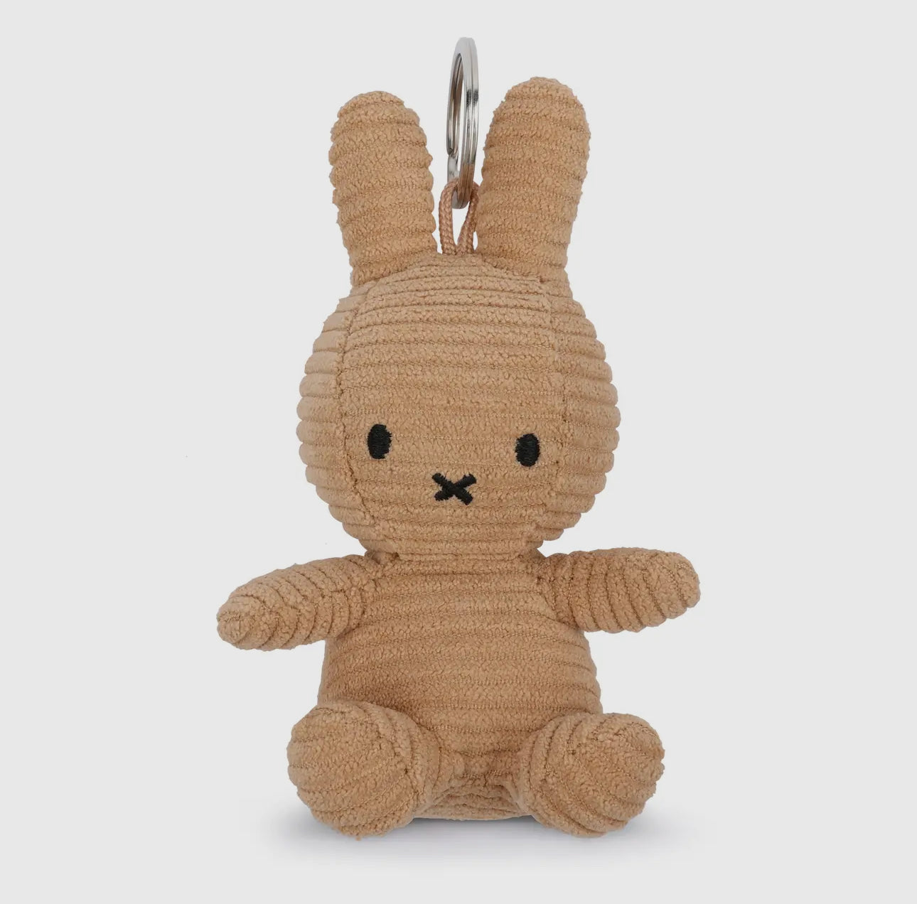 Miffy Beige Plush Corduroy Keyring 10cm