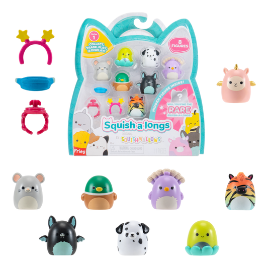 Squishalongs by Squishmallows 8 Pack Wave 1 (Style 3)