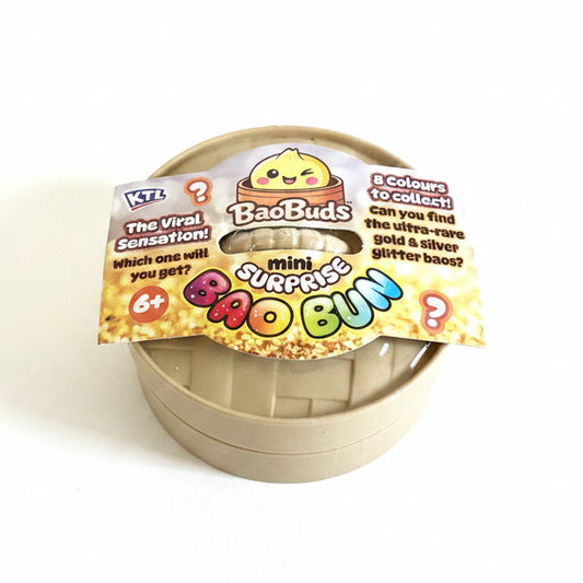 KTL Mini Glitter Maltose Surprise Bao Bun in Dumpling Case Squishy Fidget Toy 5cm | x1 Supplied | 8 Colours to Collect | Age 6+