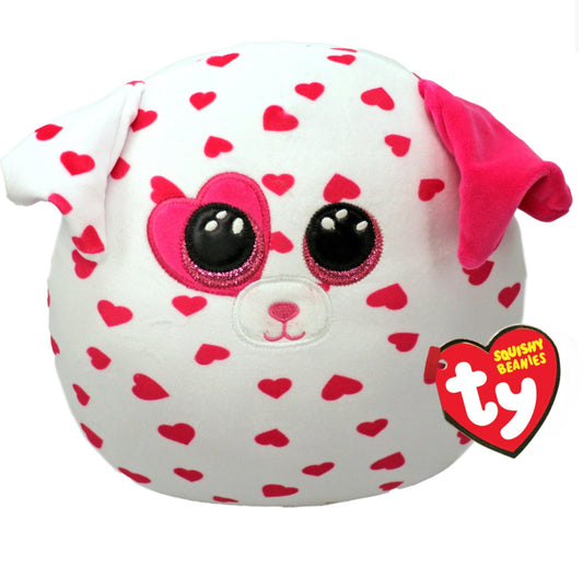 Ty Squishaboo Beau the Dog 10 Inch Valentines Plush Soft Toy