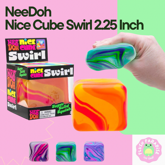 NeeDoh Nice Cube Swirl Sensory Fidget Toy Approx 2.25 Inch (x1 Supplied)
