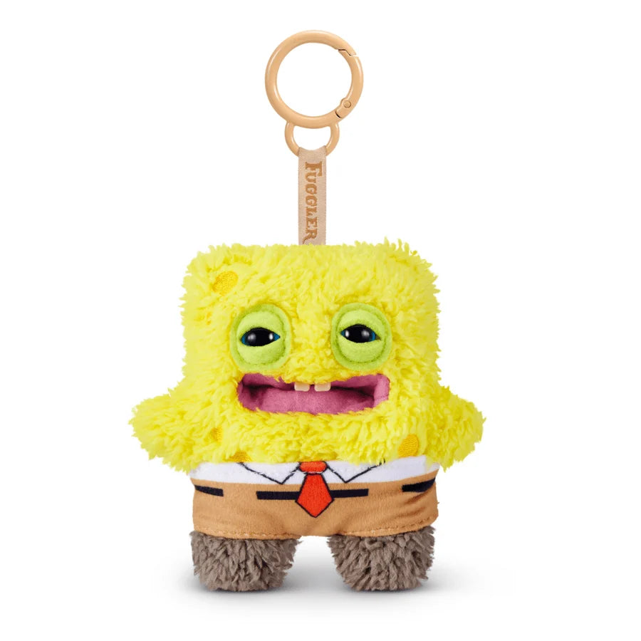 Fuggler X SpongeBob Plush Keyring Bag Charm | Funny Ugly Monster | Approx 5 Inch | x1 Supplied