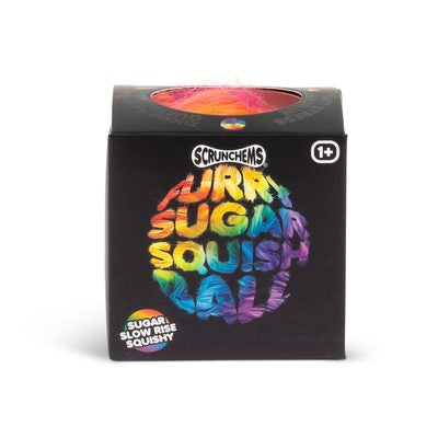 Scrunchems Furry Sugar Squish Ball Fidget Toy – 1 Supplied