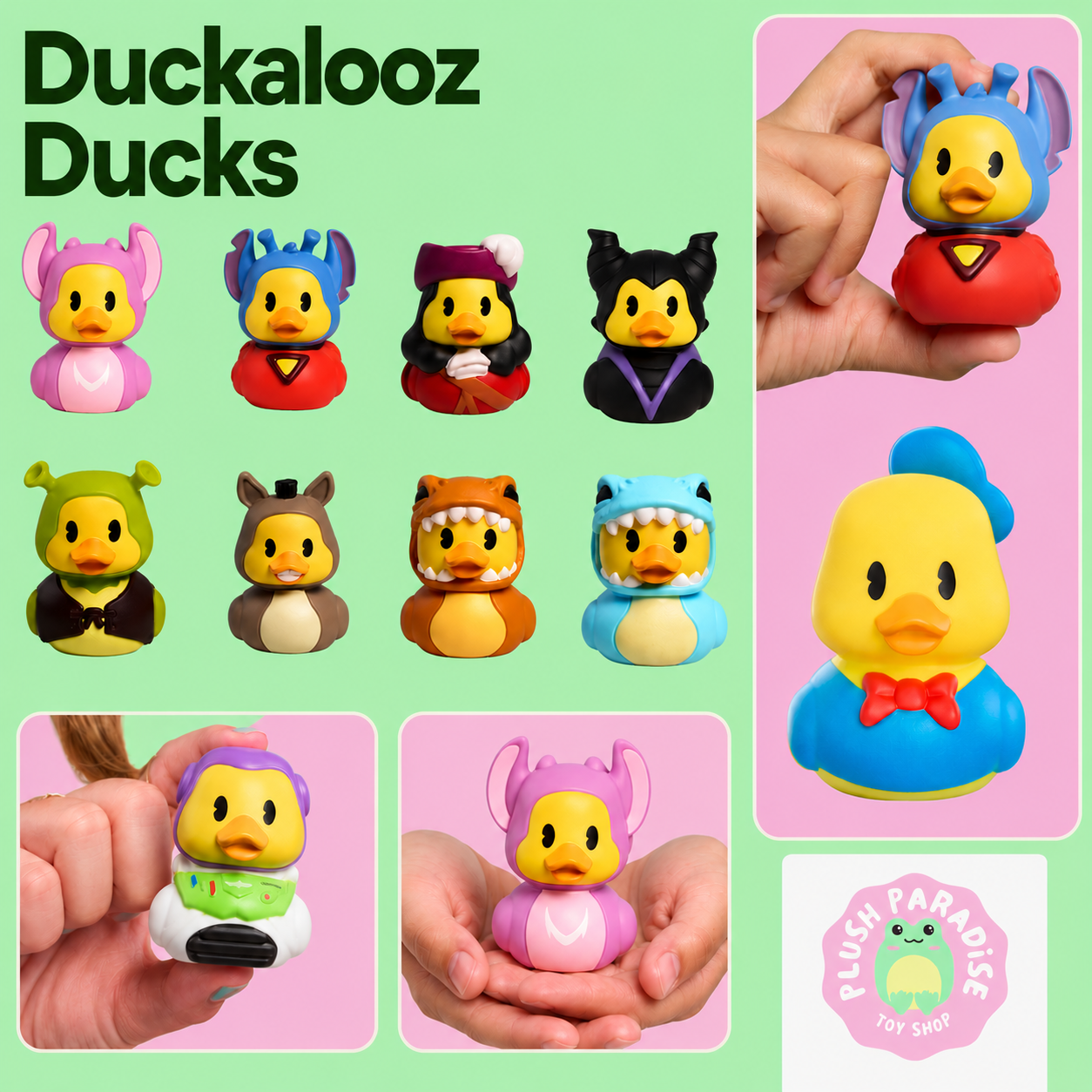 Disney Duckalooz Mini Rubber Duck (x1 Supplied) Approx 7cm