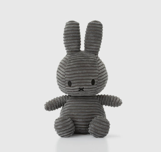 Miffy Corduroy Grey 23cm Plush Soft Toy