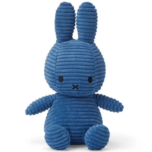 Miffy Corduroy Cobalt Blue 23cm Plush Soft Toy
