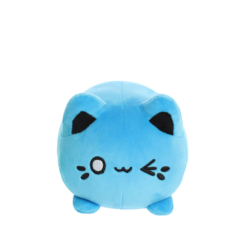 Tasty Peach Electric Blue Meowchi Mini Kawaii Plush Soft Toy 3.5 Inch (x1 supplied)