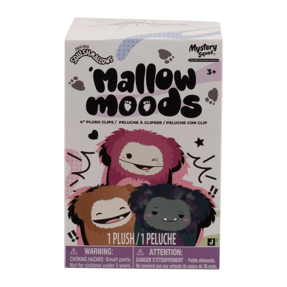 Squishmallows - Mallow Moods Bigfoot 4 Inch Plush Bag Charm Blind Box (x1 Box Supplied)