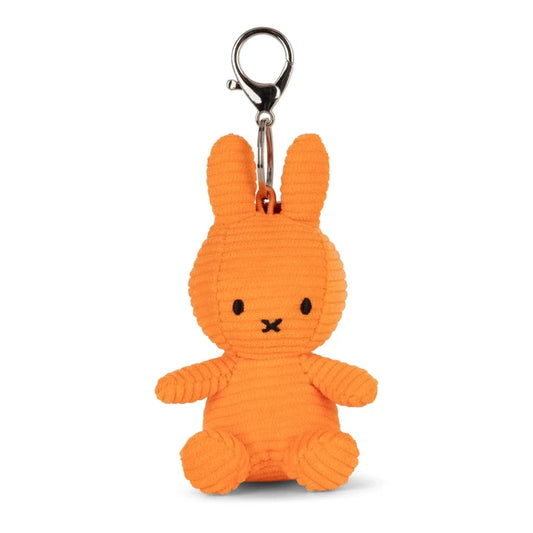 Miffy Orange Plush Corduroy Keyring 10cm