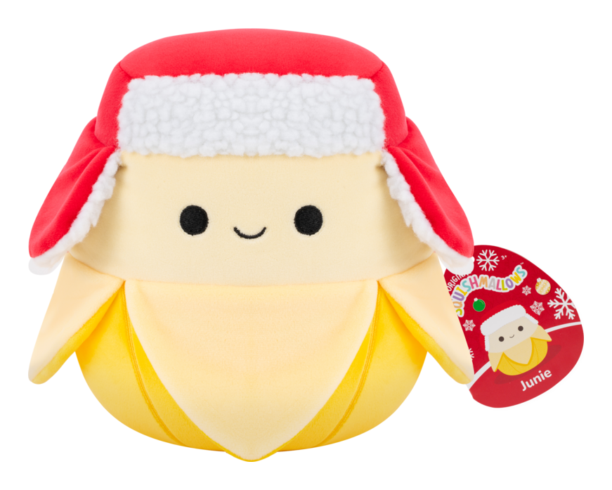 Squishmallows Junie the Banana 7.5 Inch 2025 Christmas Plush Soft Toy