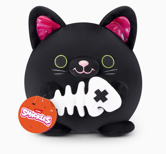 Snackles Halloween Series 1 Plush Soft Toy 8 Inch - Salem the Black Cat