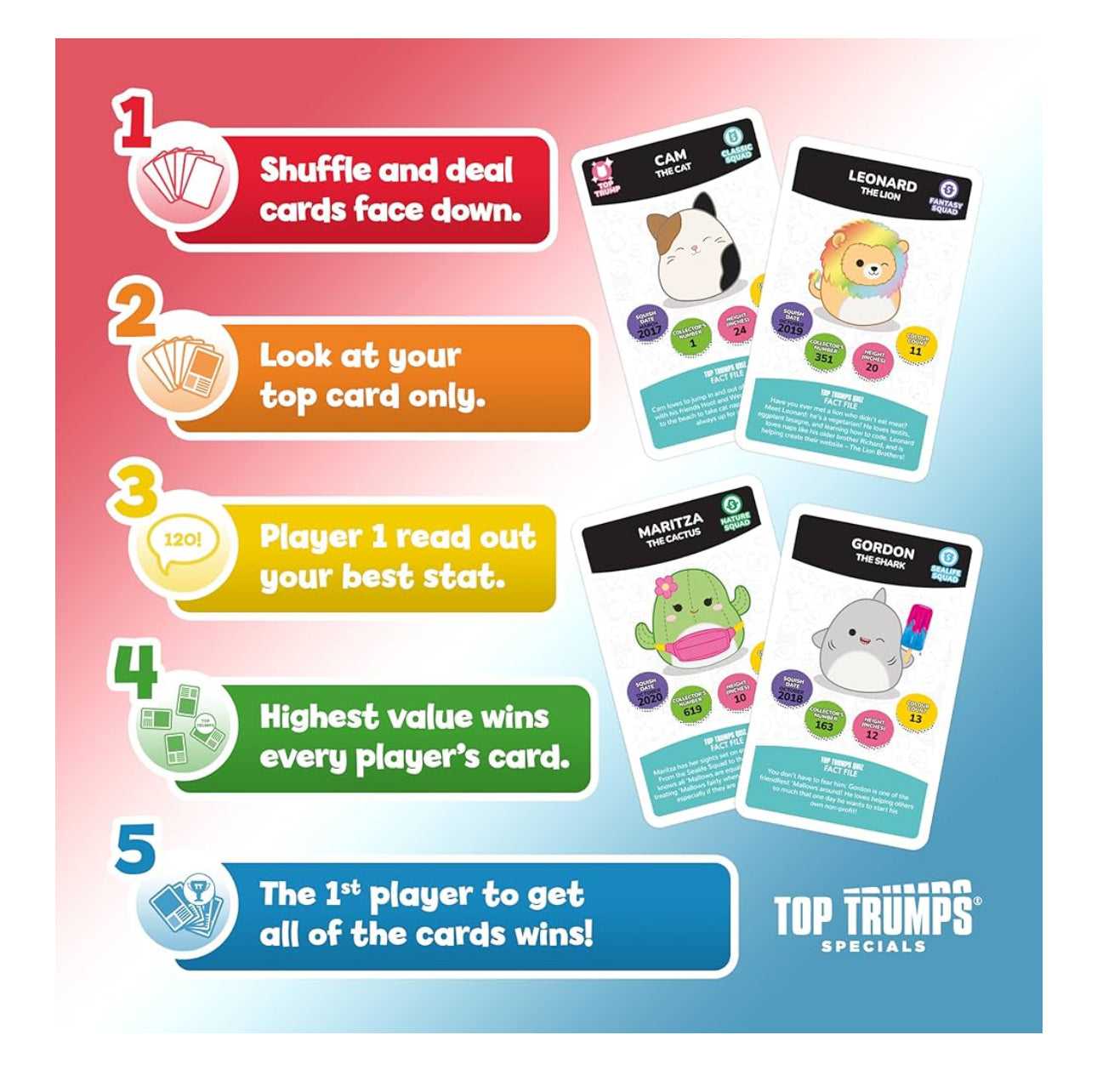 Squishmallows Top Trumps Card Game