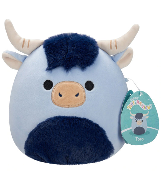 Squishmallows Toro the Blue Highland Cow 7.5 Inch Plush Soft Toy