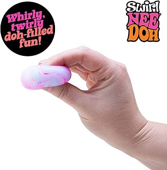 NeeDoh Teenie Swirl Multipack Sensory Fidget Toy (x1 Pack Supplied)