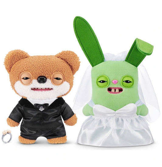 Fuggler Wedding Day Funny Ugly Monster Plush Soft Toys 9 Inch (x2 Pack)
