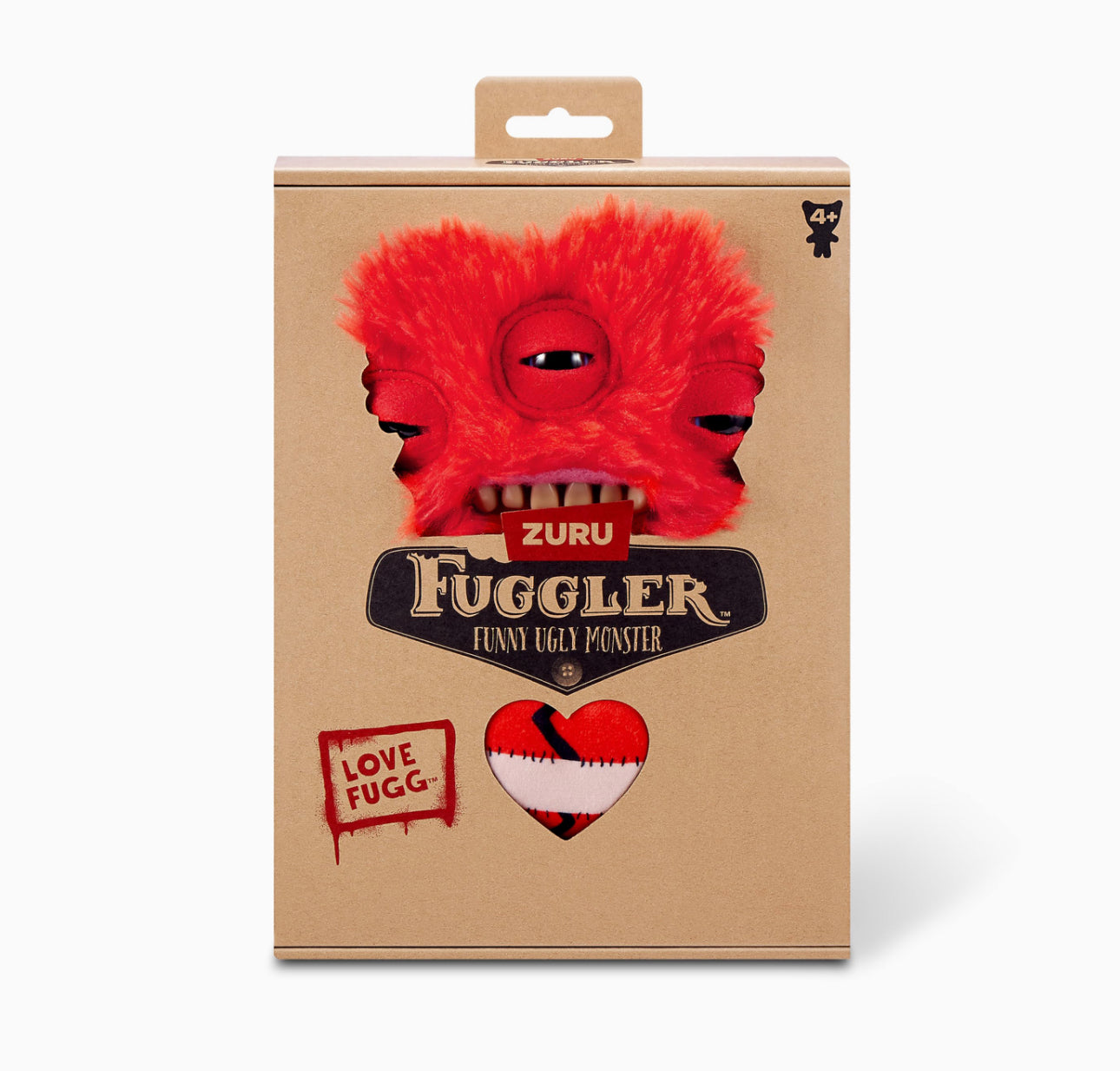 Fuggler Red Love Fugg by ZURU Funny Ugly Monster Plush Soft Toy (Approx 9 Inch)