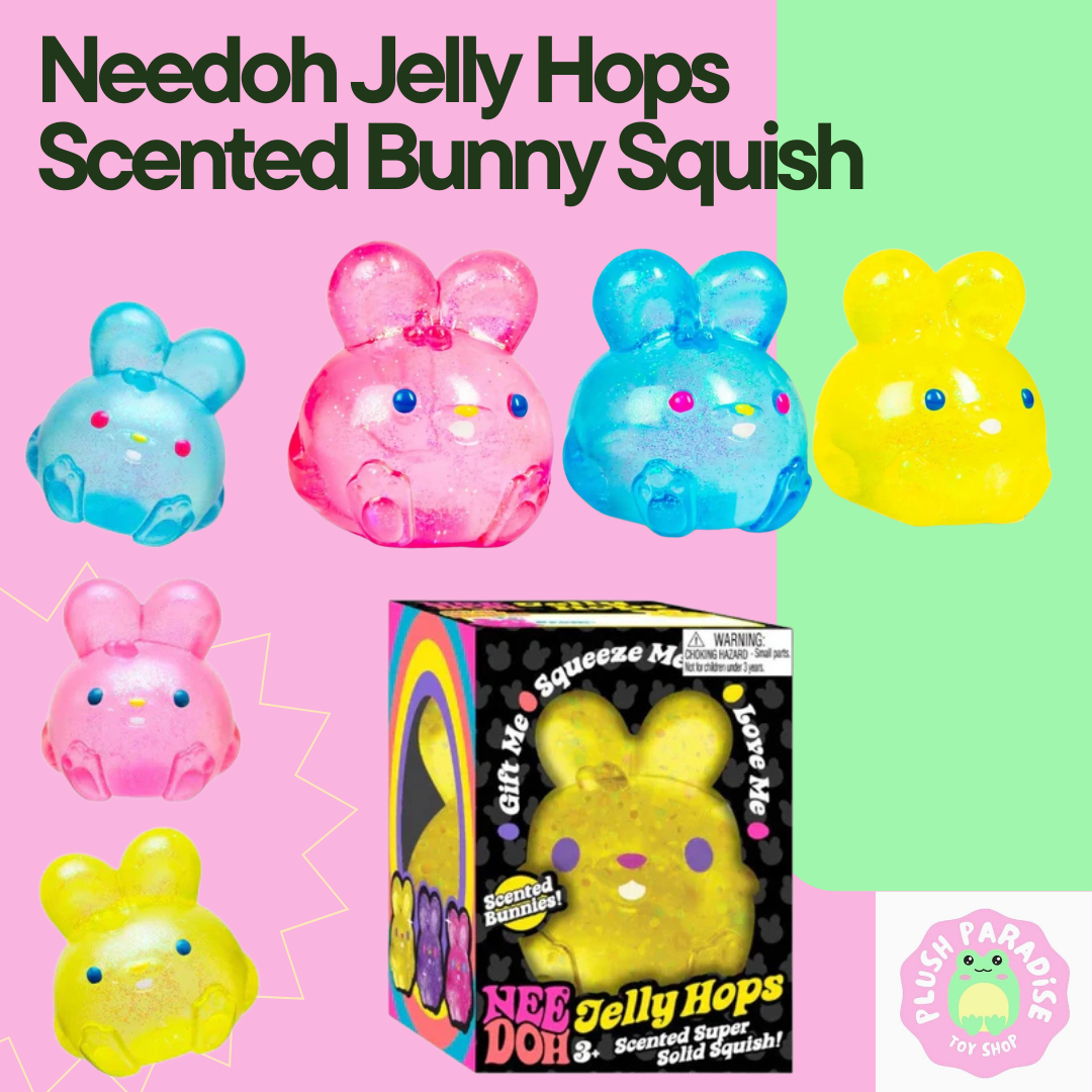 NeeDoh Jelly Hops Scented Bunny Squishy Fidget Toy (x1 Supplied)