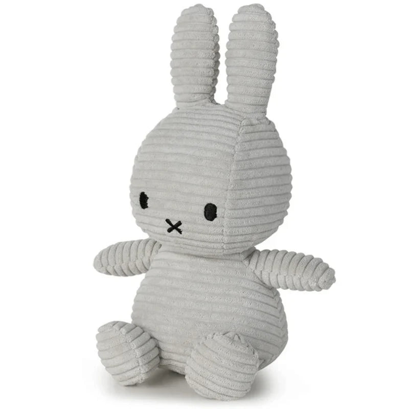 Miffy Corduroy Soft Grey 23cm Plush Soft Toy