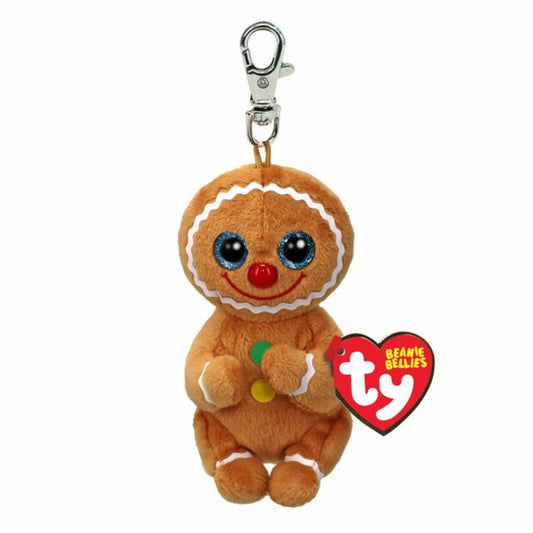 Ty Cookie Gingerbread Beanie Bellies Christmas Clip 10cm