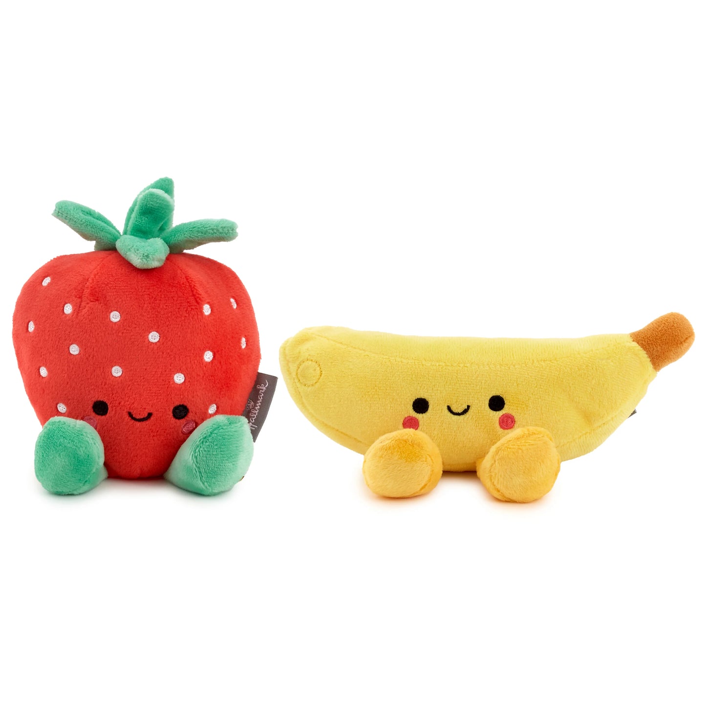 Hallmark Better Together Strawberry and Banana Magnetic Plush Soft Toy Pair