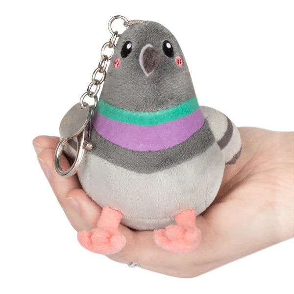 Squishable Micro Pigeon Plush Clip Keychain