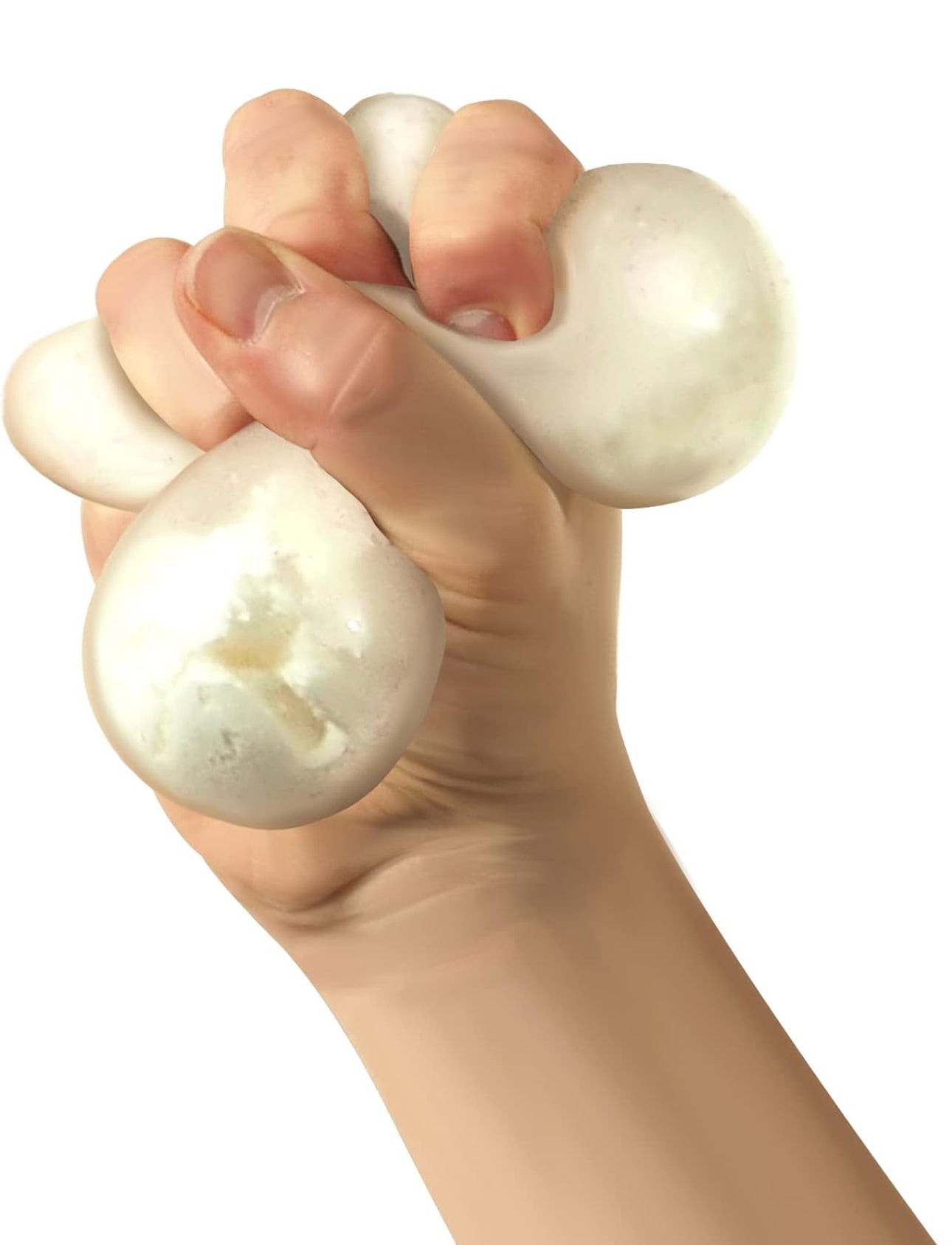 NeeDoh Snow Ball Crunch Stress Ball Sensory Fidget Toy (x1 Supplied)