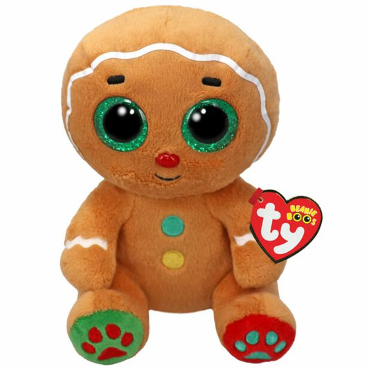 Ty Beanie Boo Nutmeg Gingerbread 6 Inch Christmas Plush Soft Toy