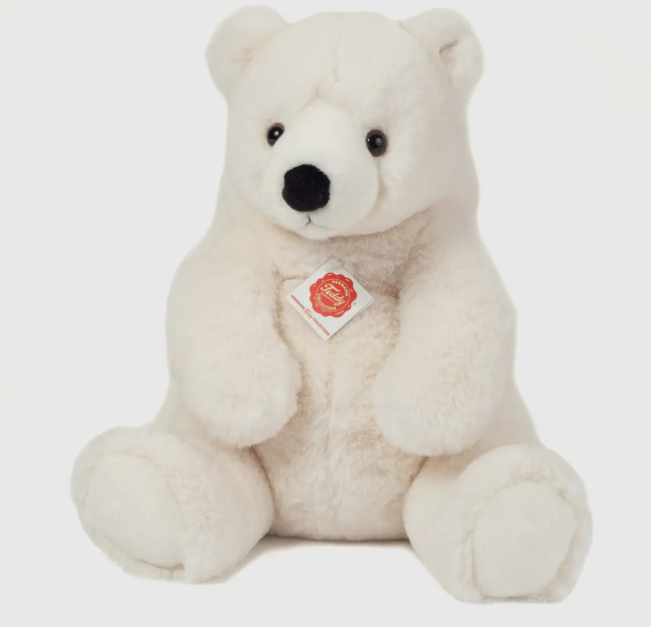 Teddy Hermann Polar Bear Sitting Plush Soft Toy 35cm