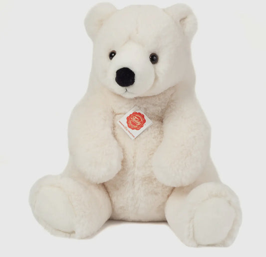 Teddy Hermann Polar Bear Sitting Plush Soft Toy 35cm