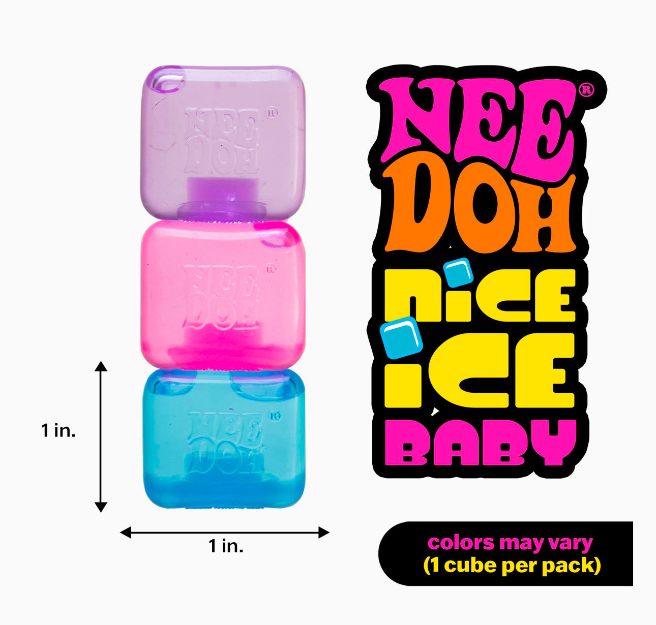 Teenie Singles Needoh Nice Ice Baby Fidget Toy (x1 Supplied)