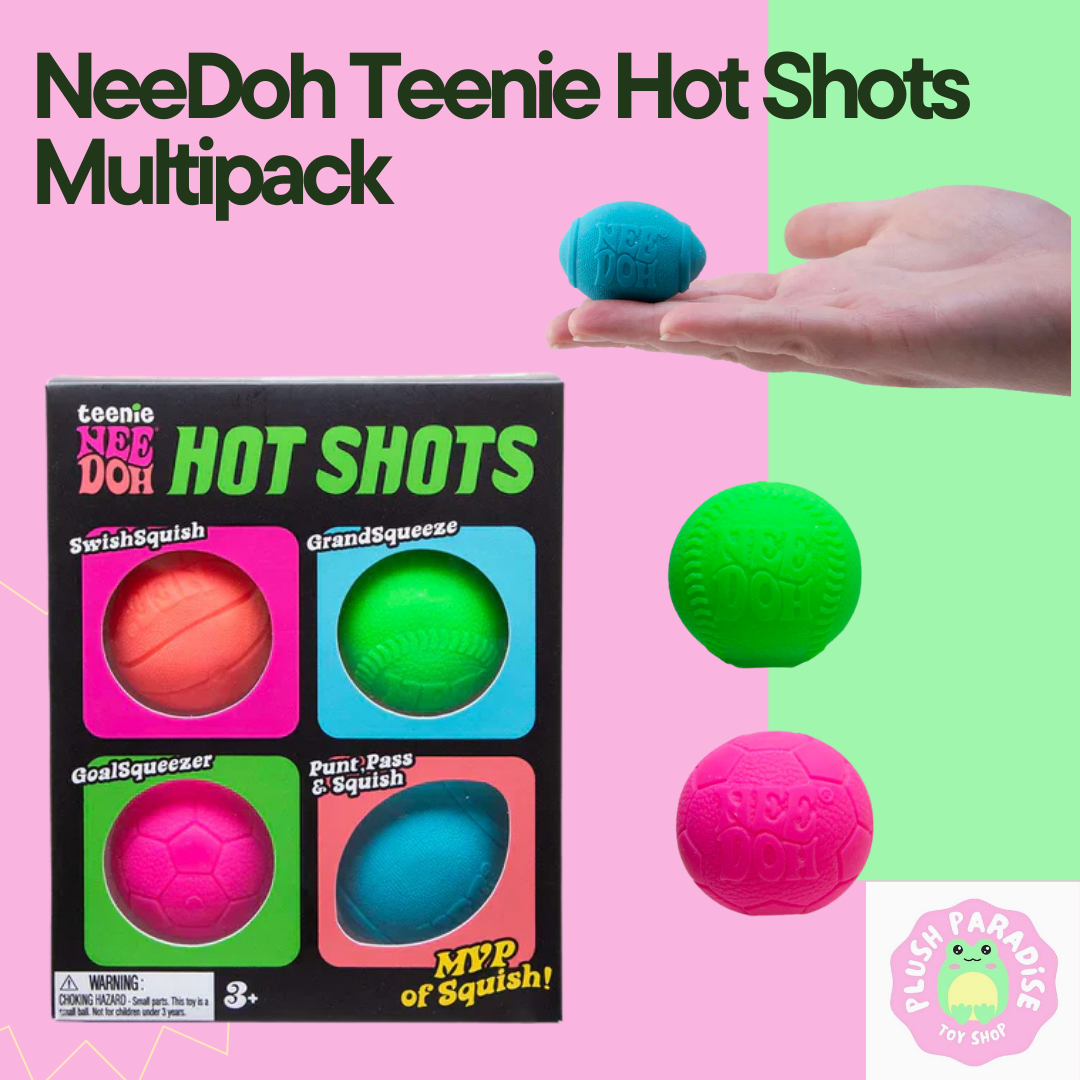 NeeDoh Teenie Hot Shots Multipack Sensory Fidget Toy (x1 Pack Supplied)