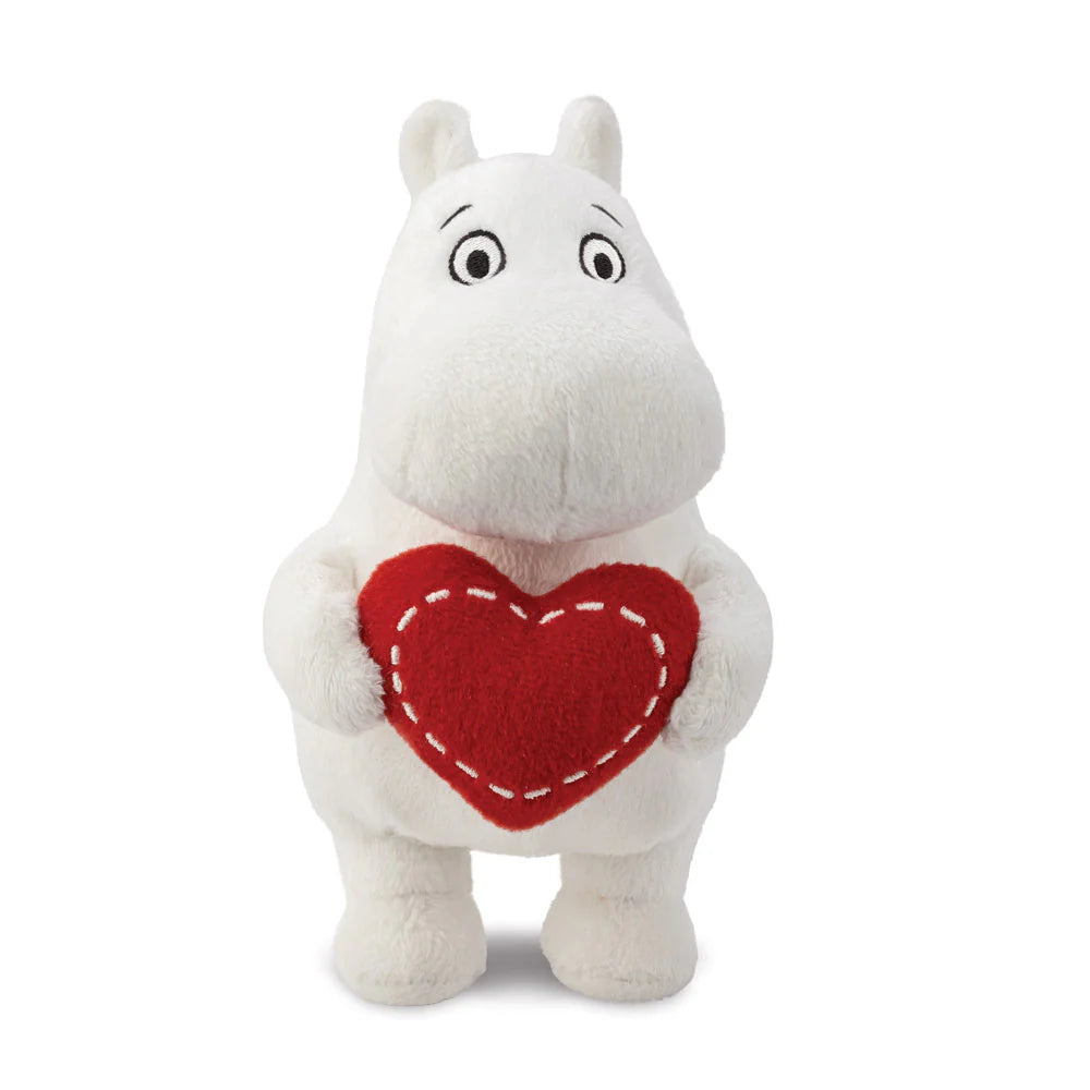 Moomin Standing with Heart Plush Soft Toy 17cm