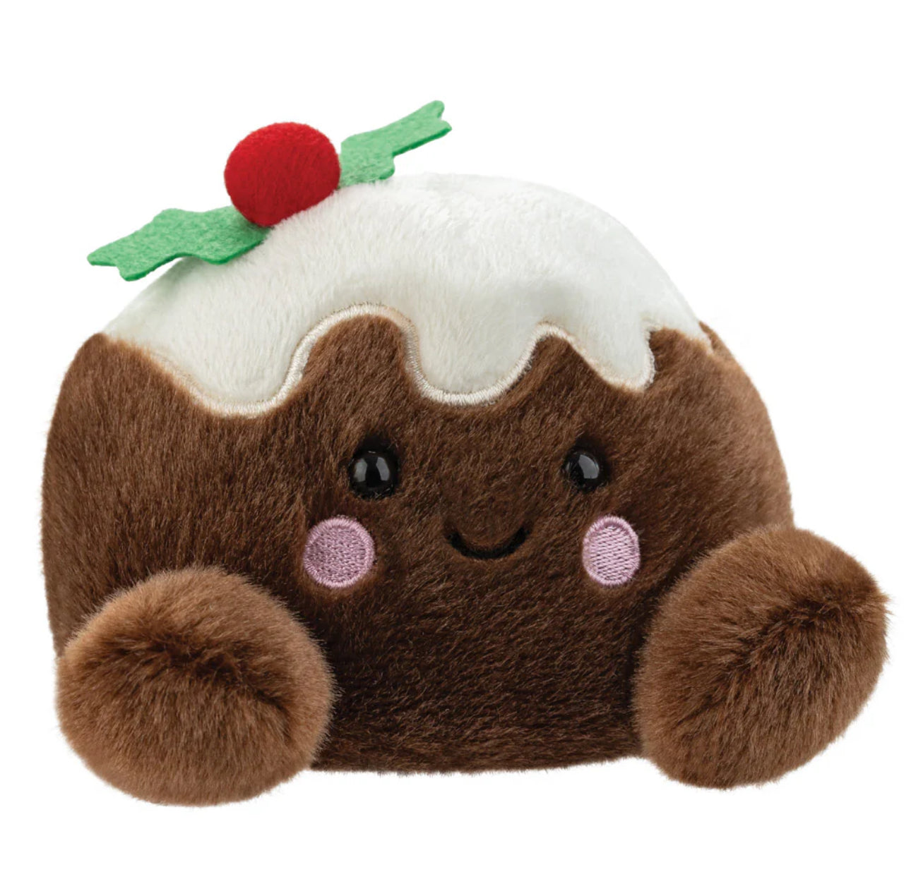 Palm Pals Carol Christmas Pudding Christmas Soft Toy 5 Inch
