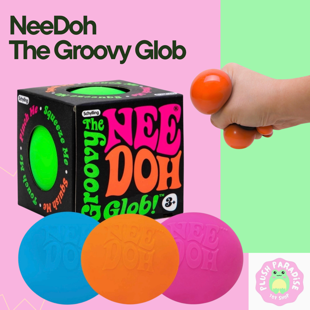 Classic NeeDoh The Groovy Glob Stress Ball Fidget Toy (x1 Supplied - Colour Selected at Random)
