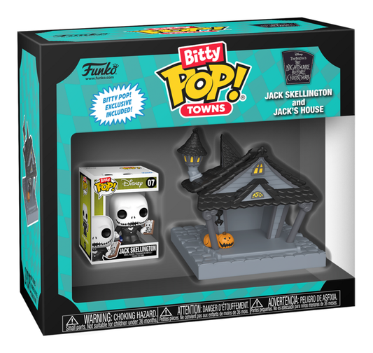 Funko Bitty Pop! Disney Nightmare Before Christmas - Jack Skellington and Jack’s House Mini Figure