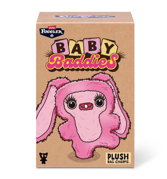 Fuggler by ZURU Baby Baddies Plush Bag Charms Mystery Box (x1 Supplied)