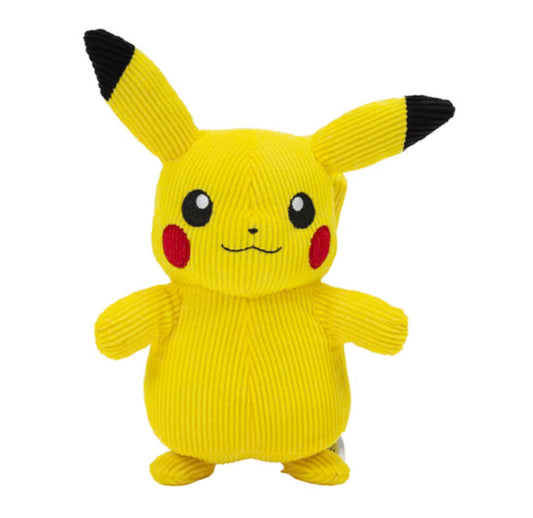 Pokémon Pikachu Corduroy 8 Inch Plush Soft Toy