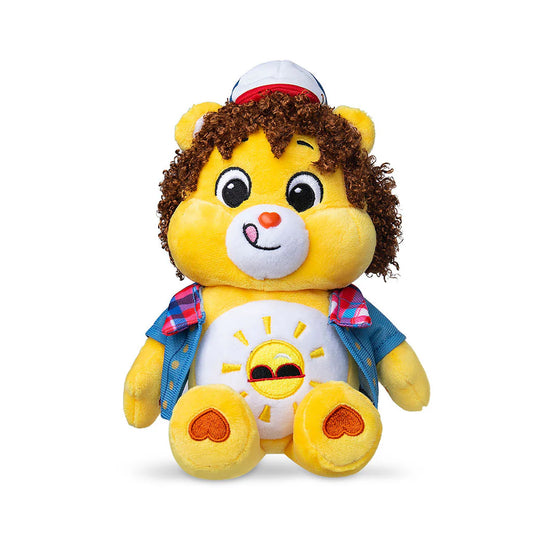 Care Bears x Stranger Things - Funshine Bear as Dustin 22cm Plush Soft Toy