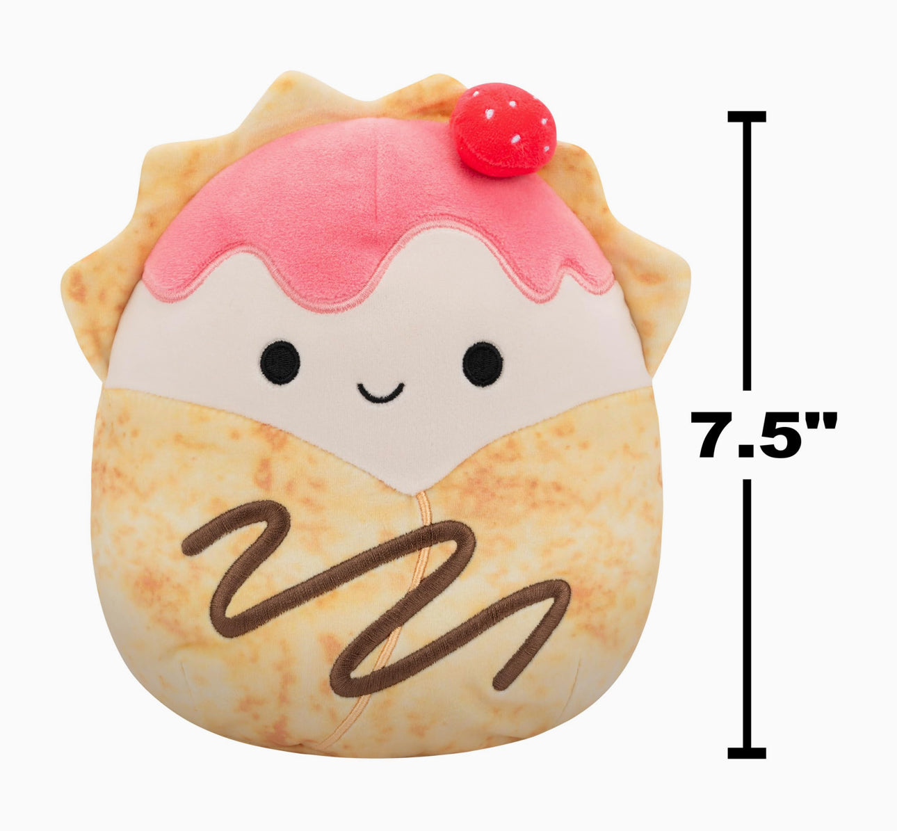 Squishmallow Gasten the Strawberry Crepe 7.5 Inch Soft Toy